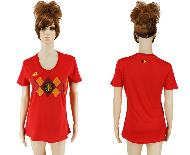 Maillot de femmes par cher Belgium PLAIN  2018 FIFA World Cup